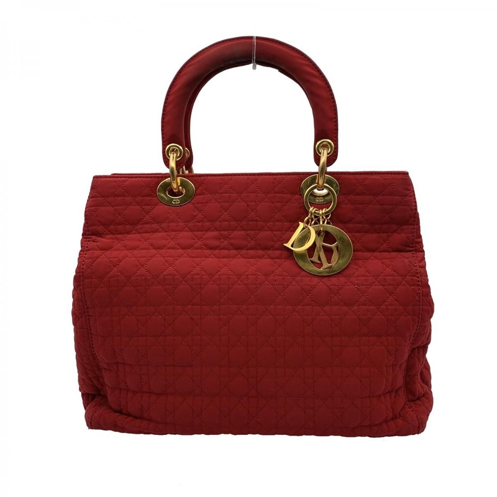 Christian Dior Lady Dior Nylon Medium Tote w Dustbag